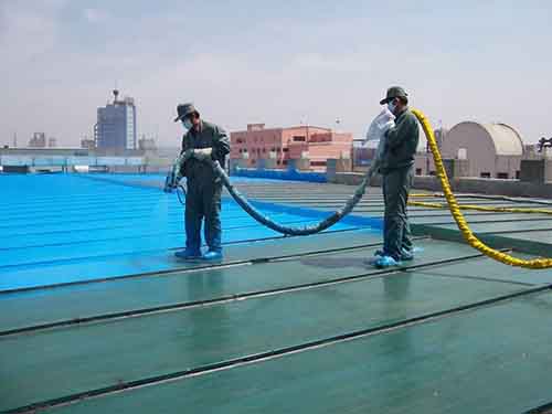 聚脲防水材料(圖2) 彩鋼屋頂雙組份聚脲防水材料施工案例