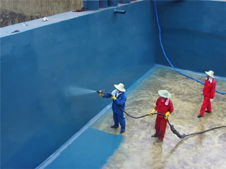 游泳池、污水池聚脲噴涂